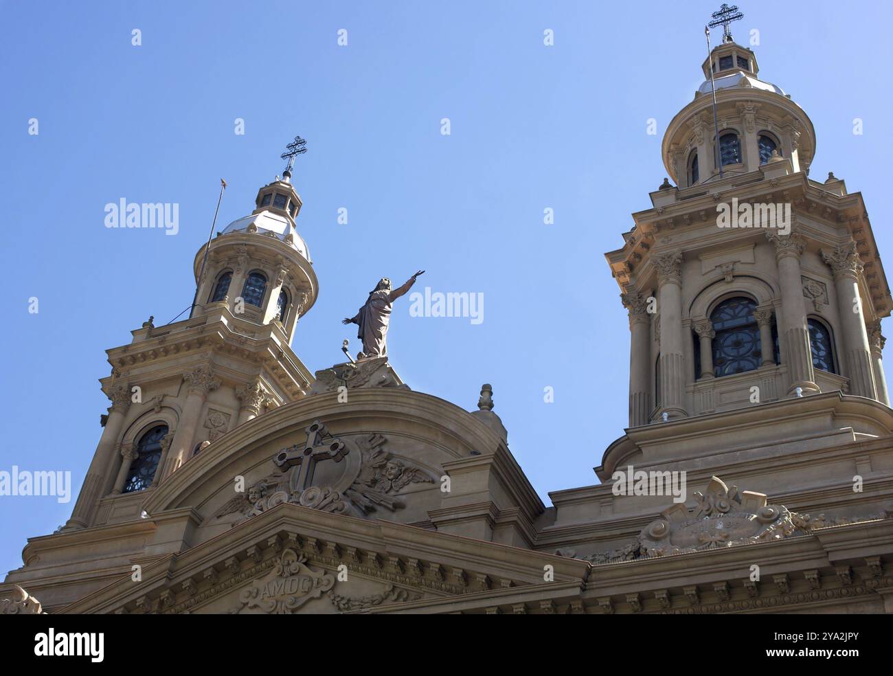 This Picture Shows A Front View Of The Metropolitan Cathedral Of this-picture-shows-a-front-view-of-the-metropolitan-cathedral-of