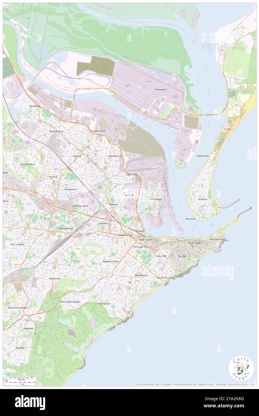 Maryville, Newcastle, AU, Australia, New South Wales, S 32 54' 40'', N 151 45' 19'', map, Cartascapes Map published in 2024. Explore Cartascapes, a map revealing Earth's diverse landscapes, cultures, and ecosystems. Journey through time and space, discovering the interconnectedness of our planet's past, present, and future. Stock Photo