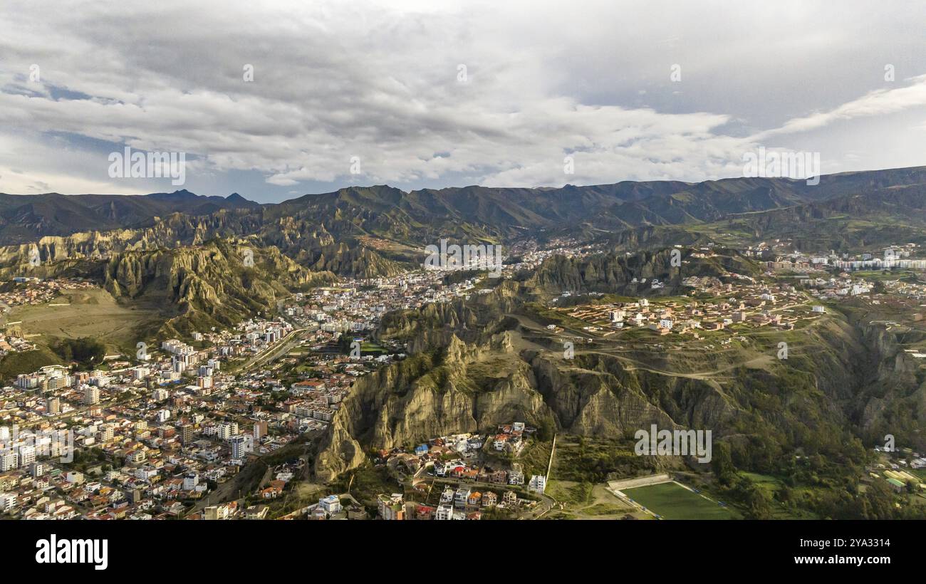 Looking down over la paz bolivia hi-res stock photography and images ...