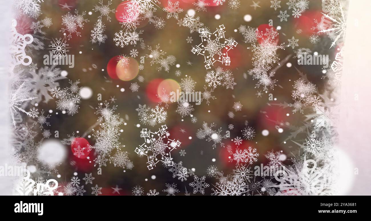 Blinking lights on frame snowflakes hi-res stock photography and images ...