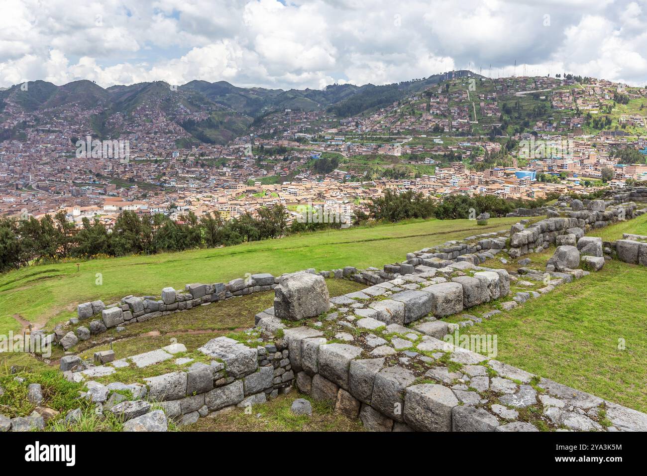 Sacsayhuaman Fortress Inca Ruins In Cusco Or Cuzco Town Peru South sacsayhuaman-fortress-inca-ruins-in-cusco-or-cuzco-town-peru-south