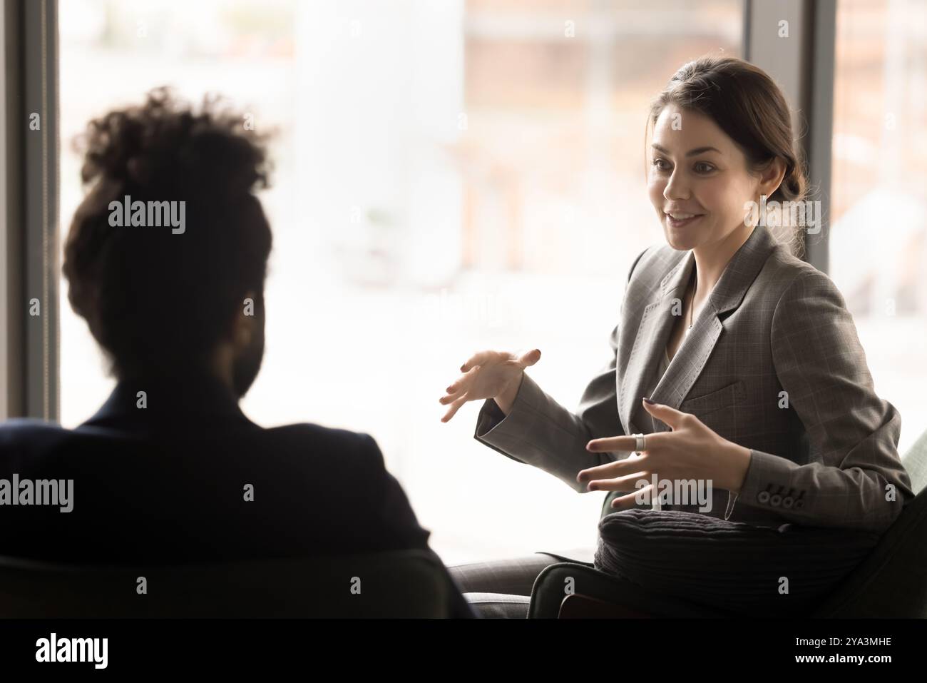 Happy business woman in formal hi-res stock photography and images - Alamy