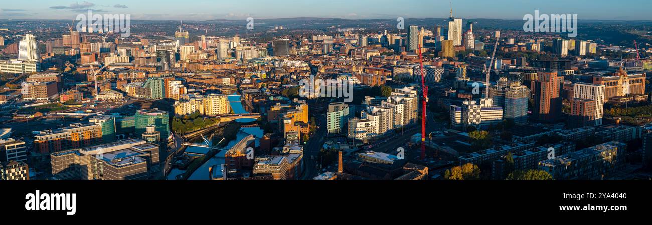 Aerial image of Leeds, United Kingdom. Stock Photo