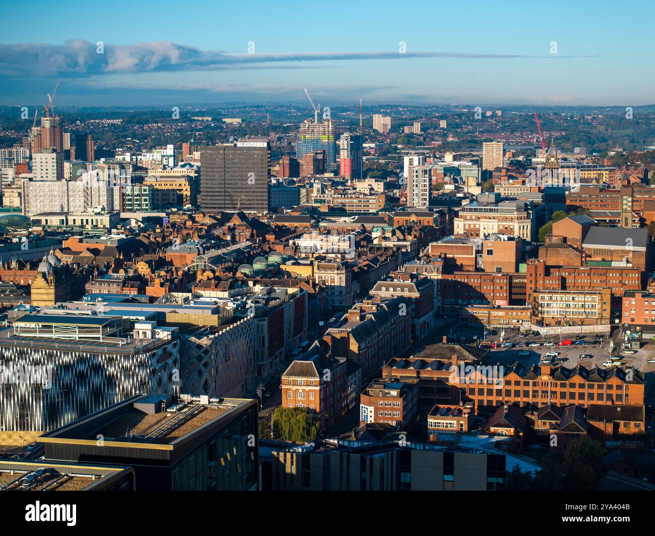 Aerial image of Leeds, United Kingdom. Stock Photo