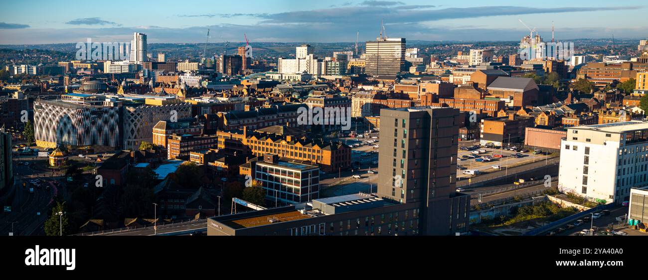 Aerial image of Leeds, United Kingdom. Stock Photo