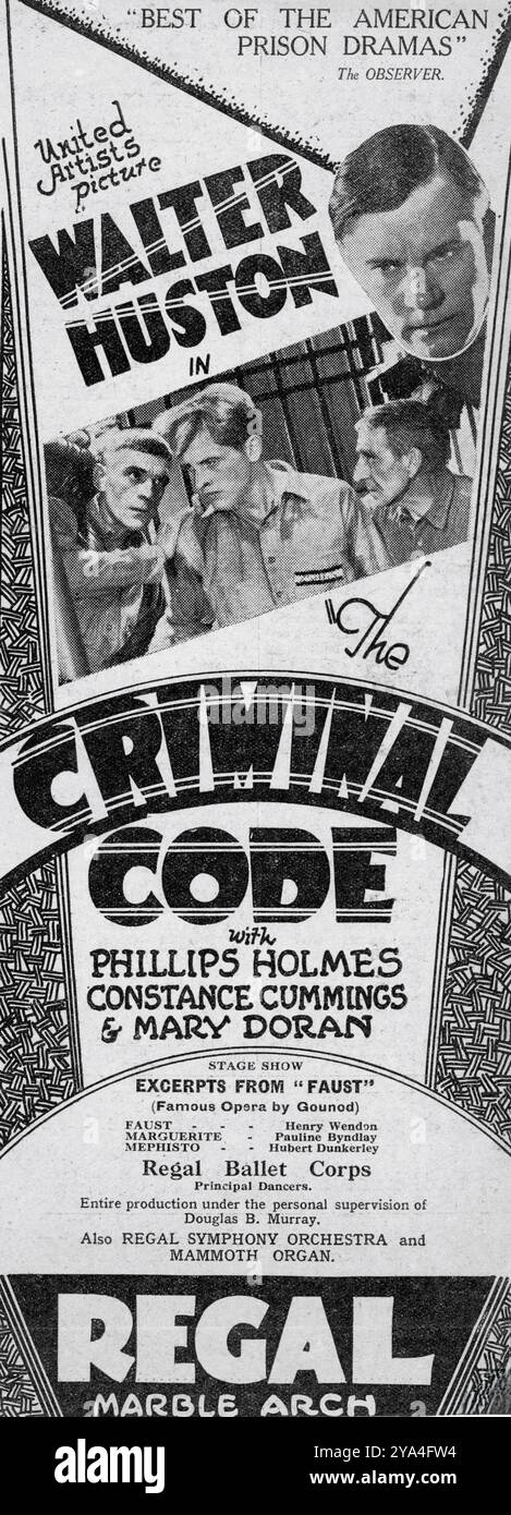 The criminal code boris karloff hi-res stock photography and images - Alamy
