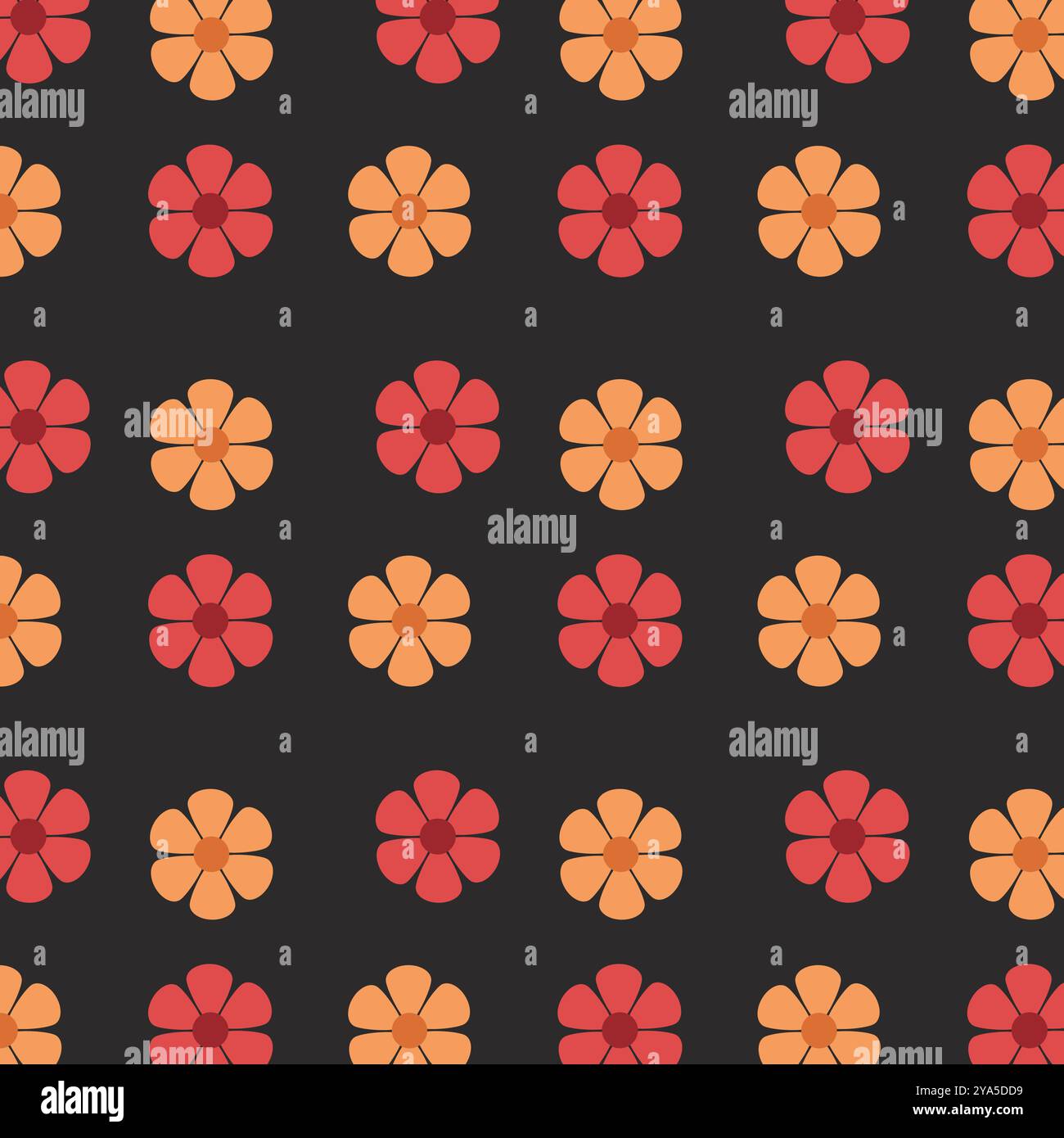 Seamless floral pattern vector with beautiful colors. Stock Vector