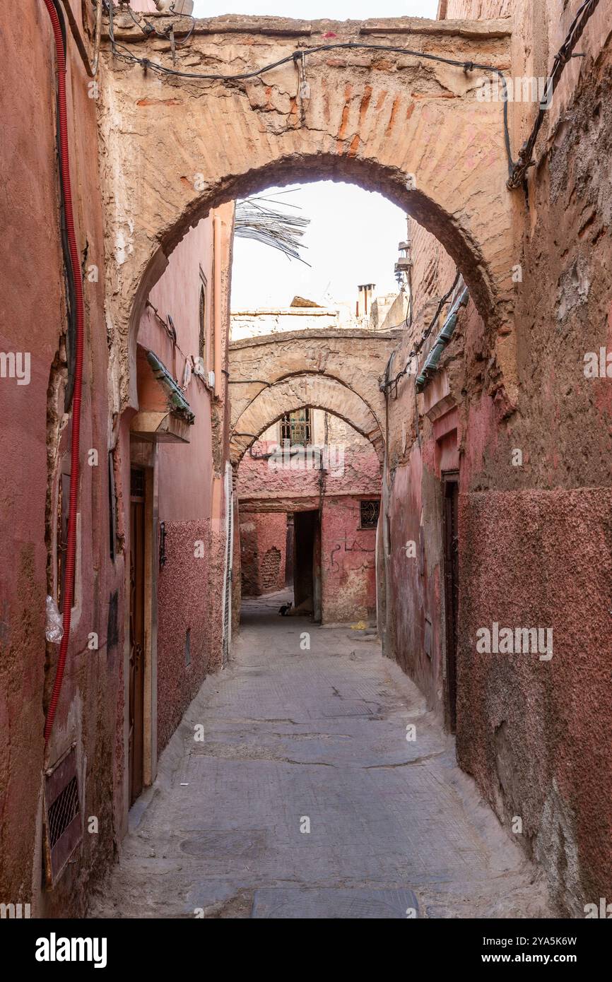 Narrow Vaulted Alley In The Heart Of The Medina Of Marrakech Stock narrow-vaulted-alley-in-the-heart-of-the-medina-of-marrakech-stock