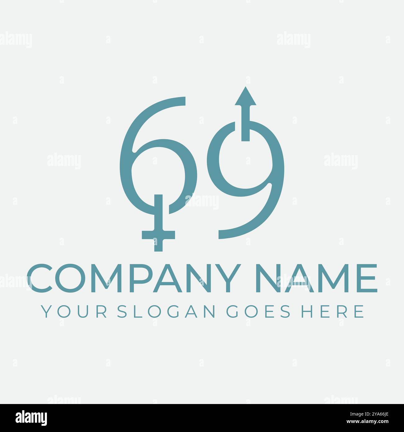Blue gender logo illustration design Stock Vector Image & Art - Alamy