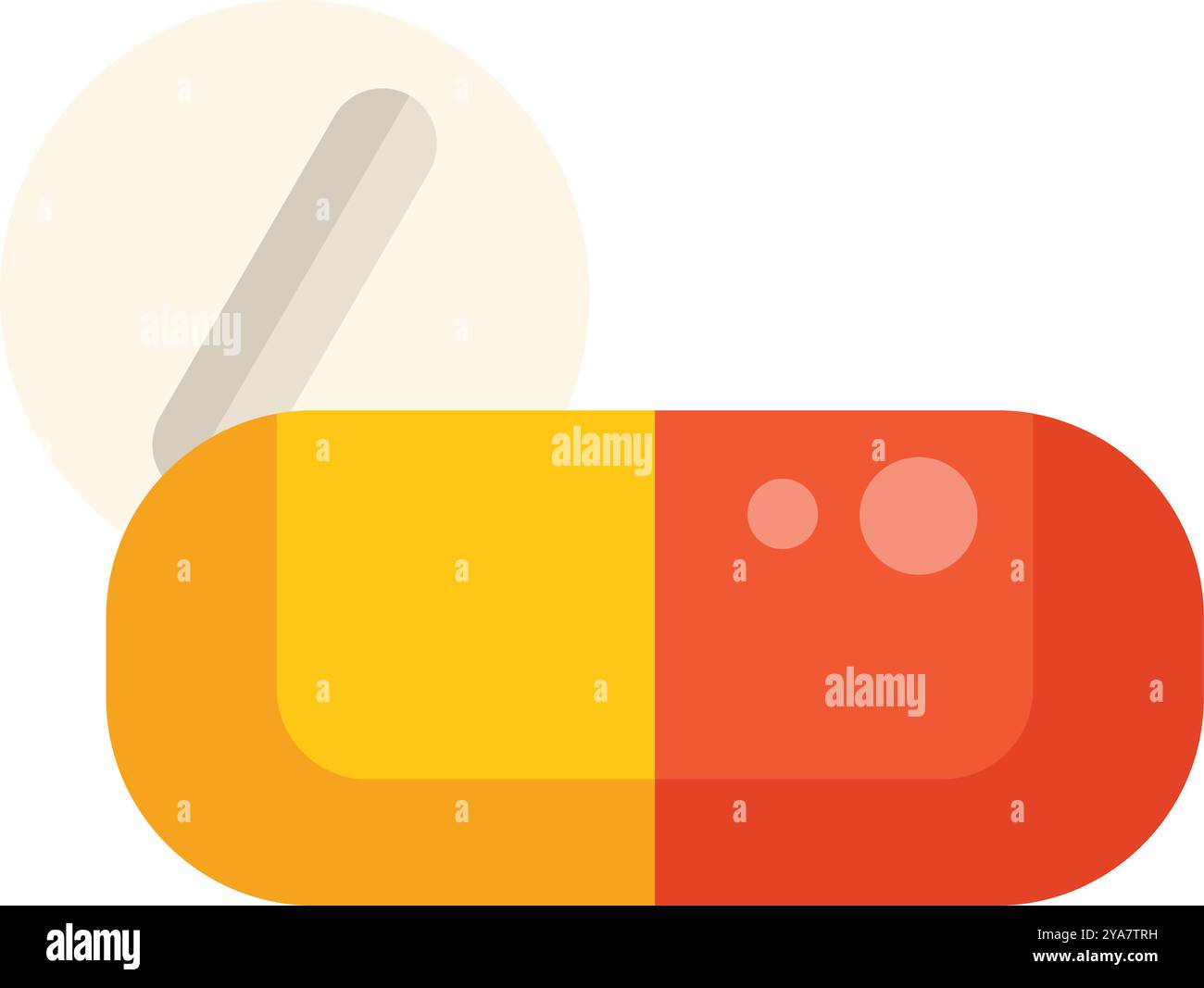 Split tablet pill capsule Stock Vector Images - Alamy
