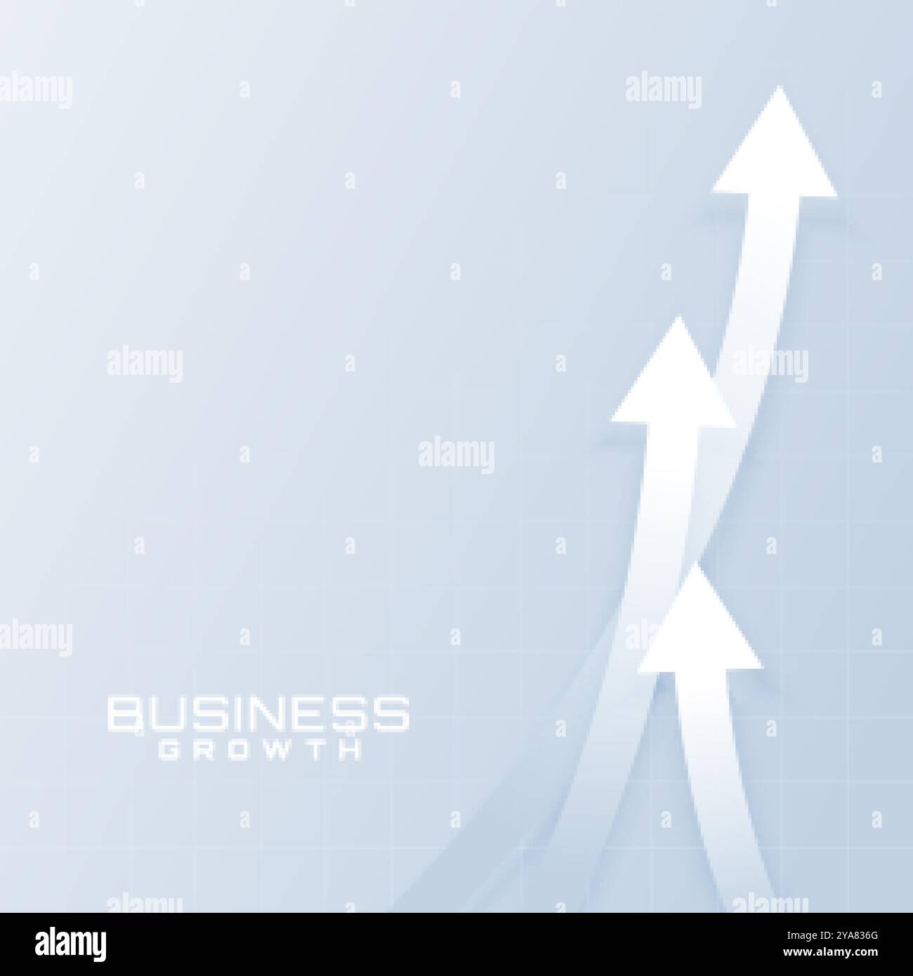 stylish business growth arrow rise up towards mission direction vector ...
