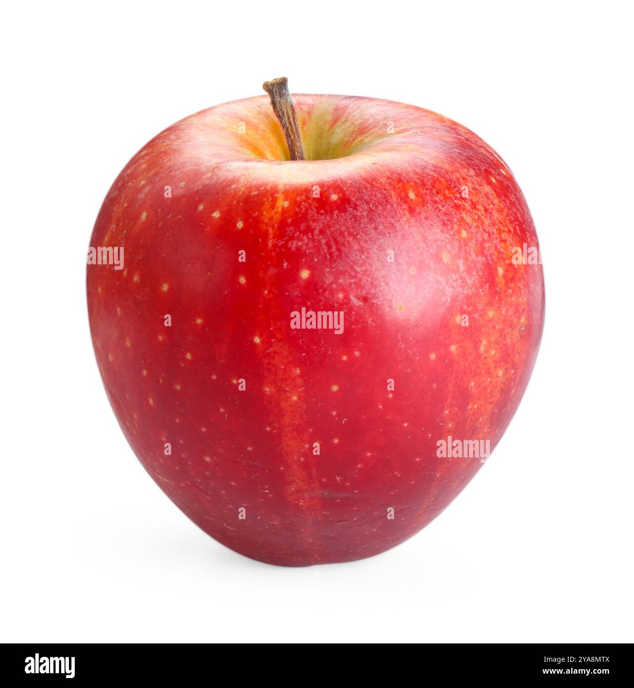 One fresh red apple isolated on white Stock Photo - Alamy