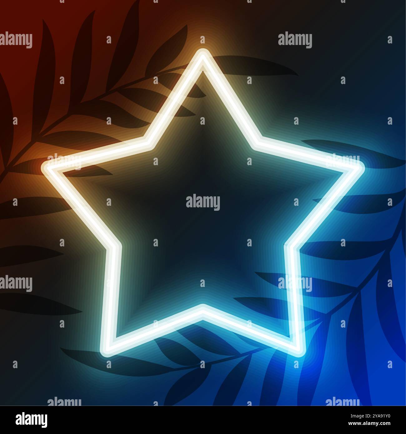 Radiant neon laser star glowing hi-res stock photography and images - Alamy