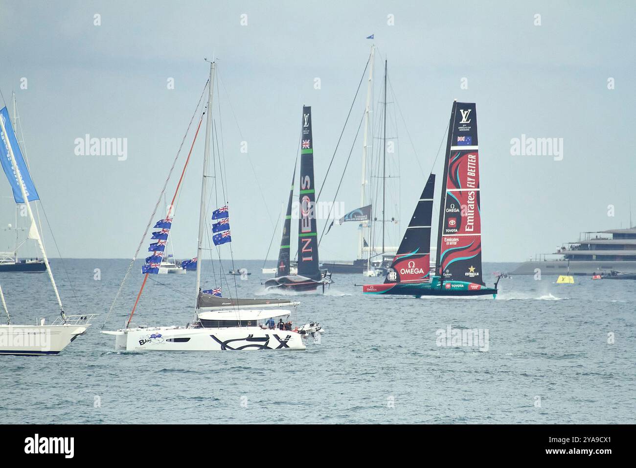 2024 America's Cup - Round Robin race 1 AC37: Emirates Team New Zealand ...