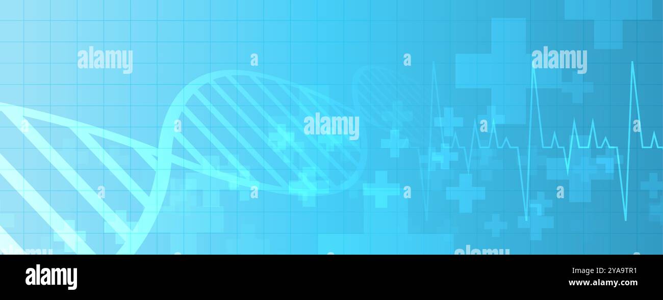 medical health care modern banner for bio tech research vector Stock ...