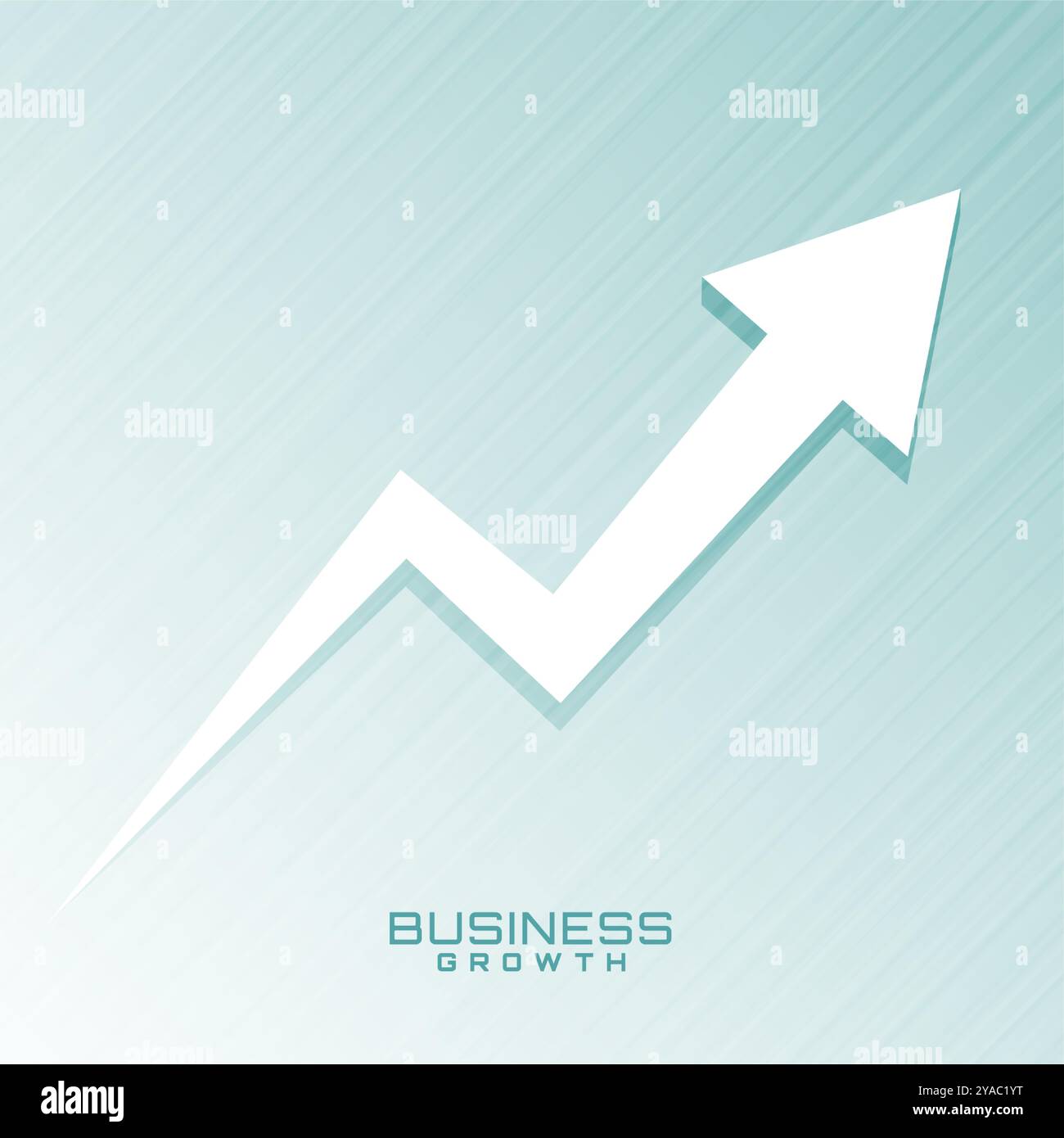business growth rise up arrow towards target direction vector Stock ...
