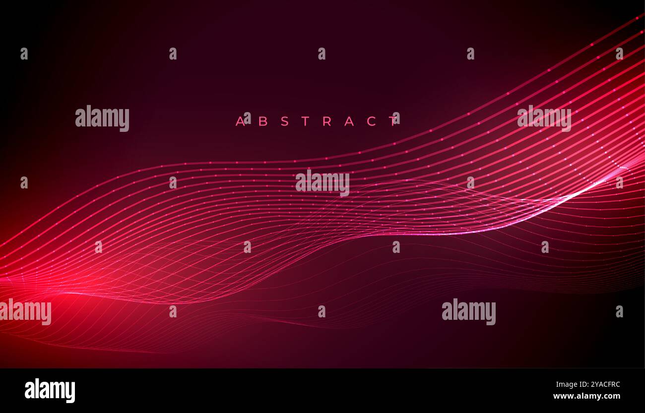 abstract shiny wavy lines background for modern backdrop vector Stock ...
