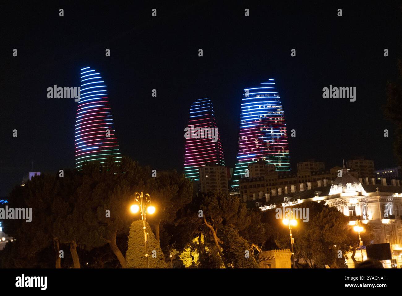 Nightlife in Baku, Azerbaijan. Summer, 2024 Stock Photo - Alamy