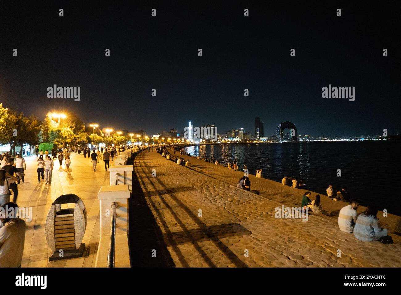Nightlife in Baku, Azerbaijan. Summer, 2024 Stock Photo - Alamy