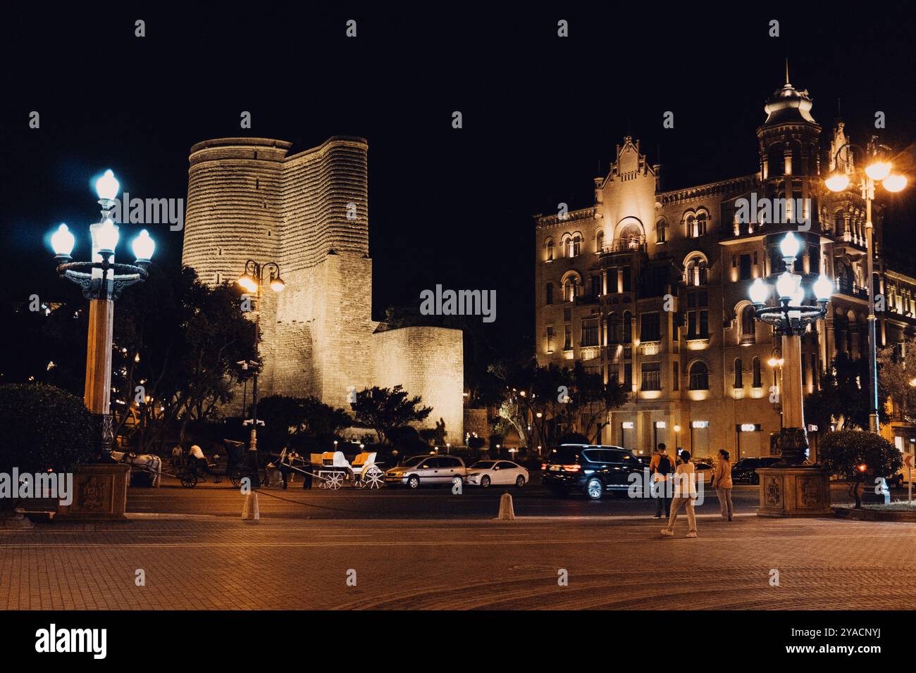 Nightlife in Baku, Azerbaijan. Summer, 2024 Stock Photo - Alamy