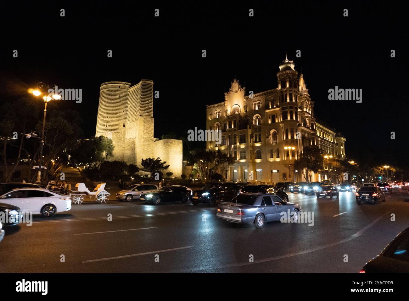 Nightlife in Baku, Azerbaijan. Summer, 2024 Stock Photo - Alamy
