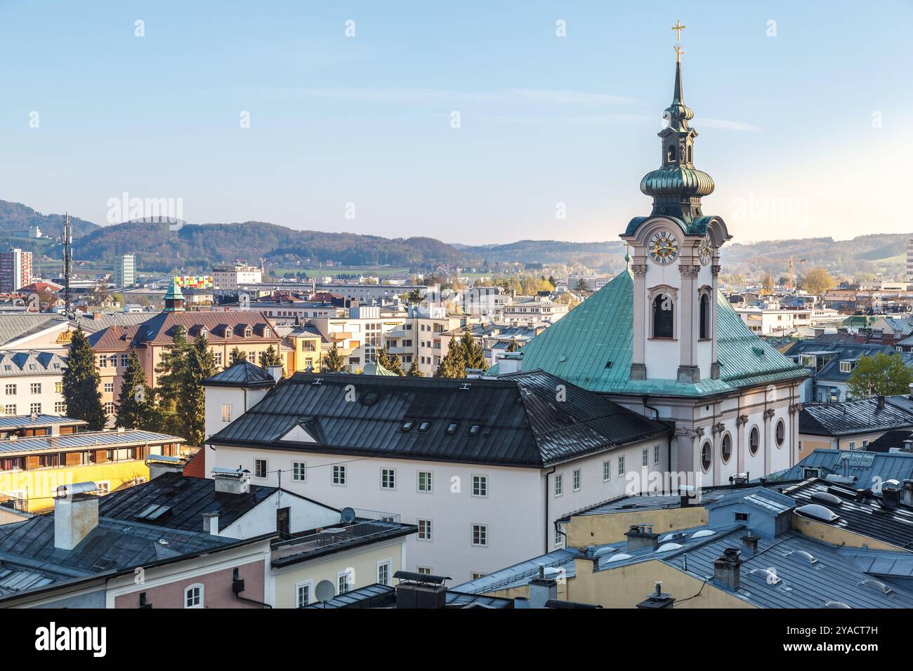 San Sebastian Church (Sebastianskirche) with its clock tower in ...