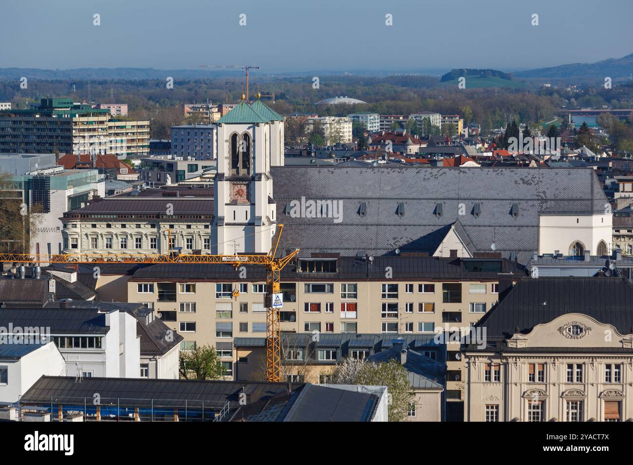 The Church of St. Andrew in historic downtown Salzburg, Austria Stock ...