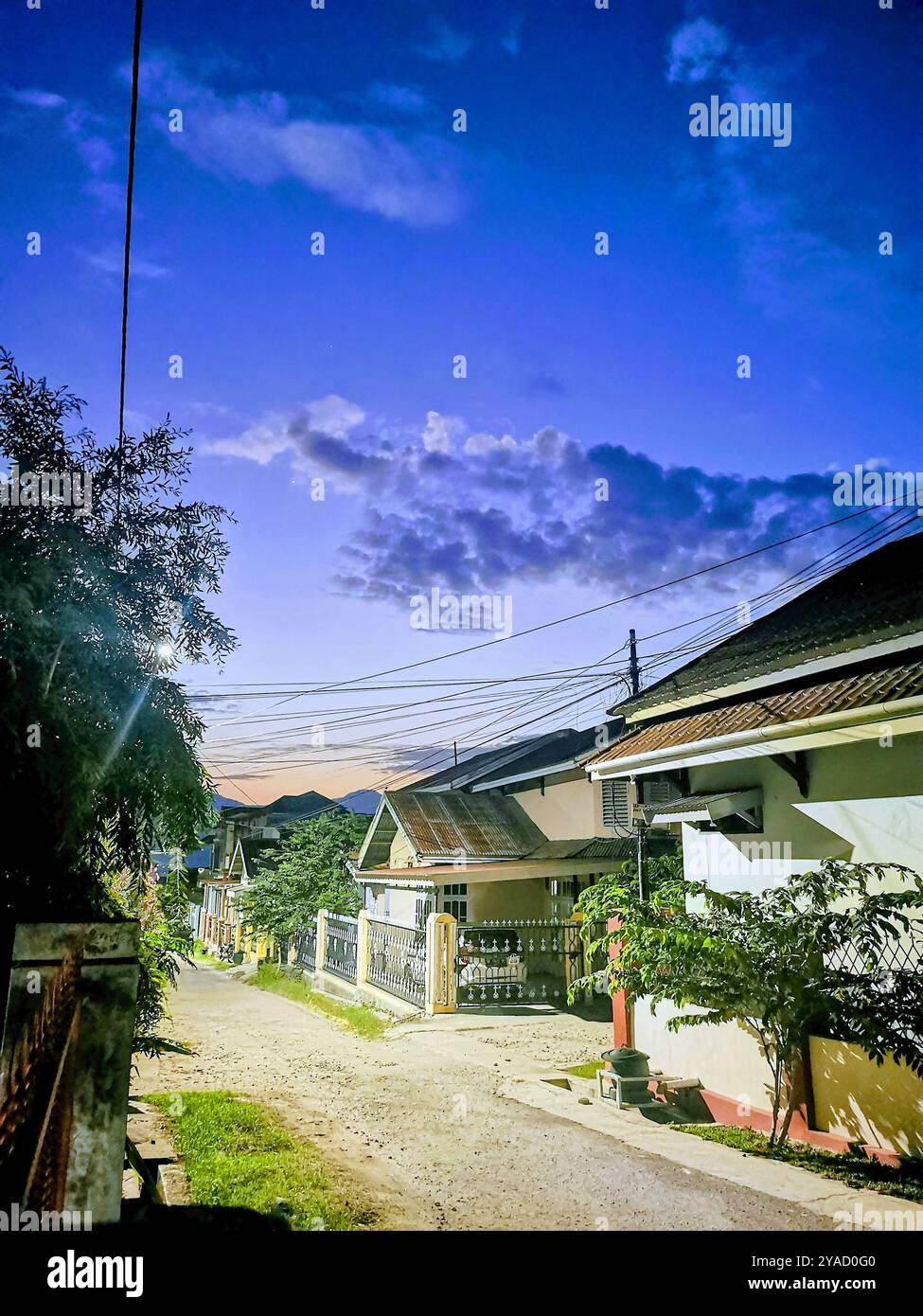 Evening sky in Palu - Smartphone Captured Stock Image