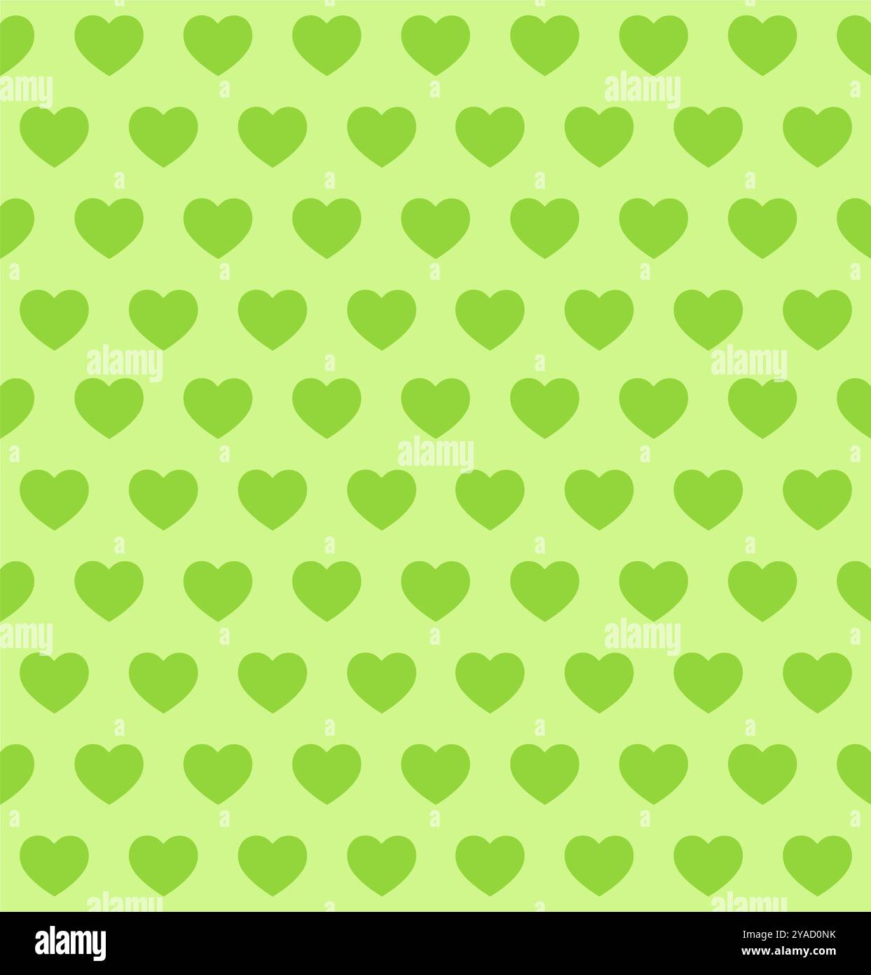 Eco green  hearts seamless pattern texture Stock Vector