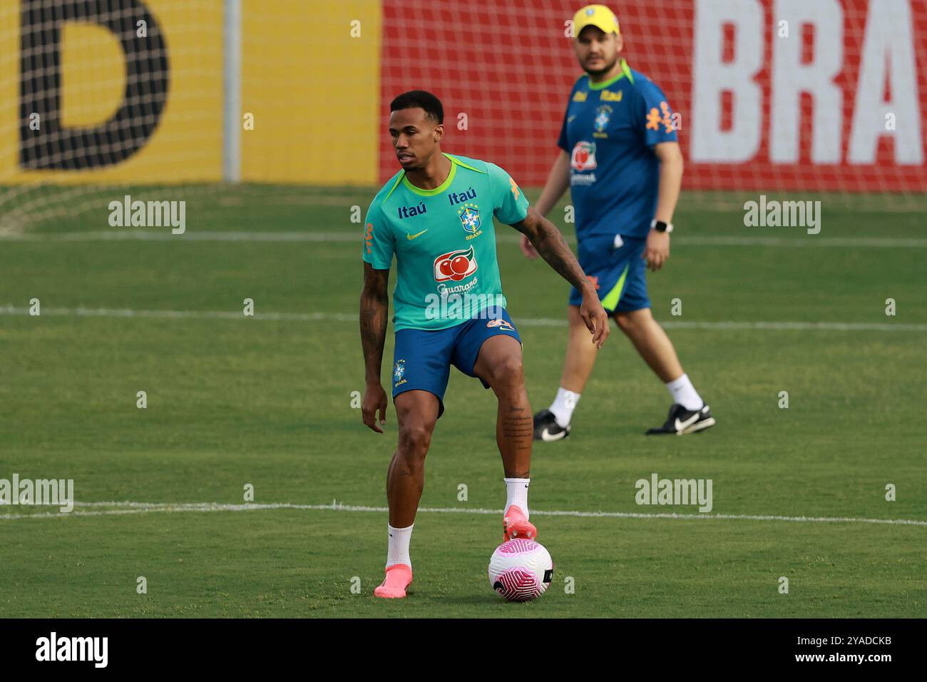 12th-october-2024-gabriel-magalhaes-of-the-brazil-team-during-training
