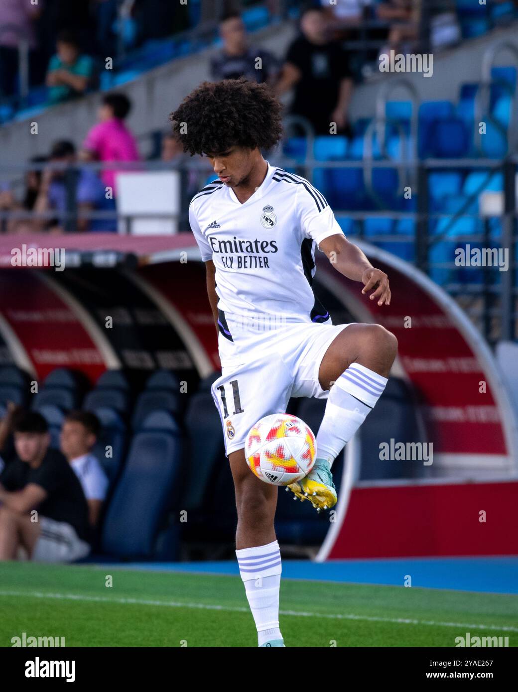 Spain Rfef Background Madrid, Spain. 10 September, 2024. 1 RFEF League. Real Madrid Castillva ...