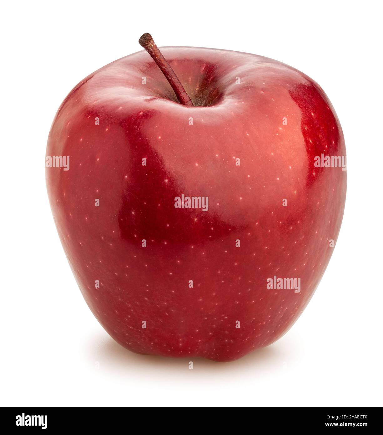 red delicious apples path isolated on white Stock Photo