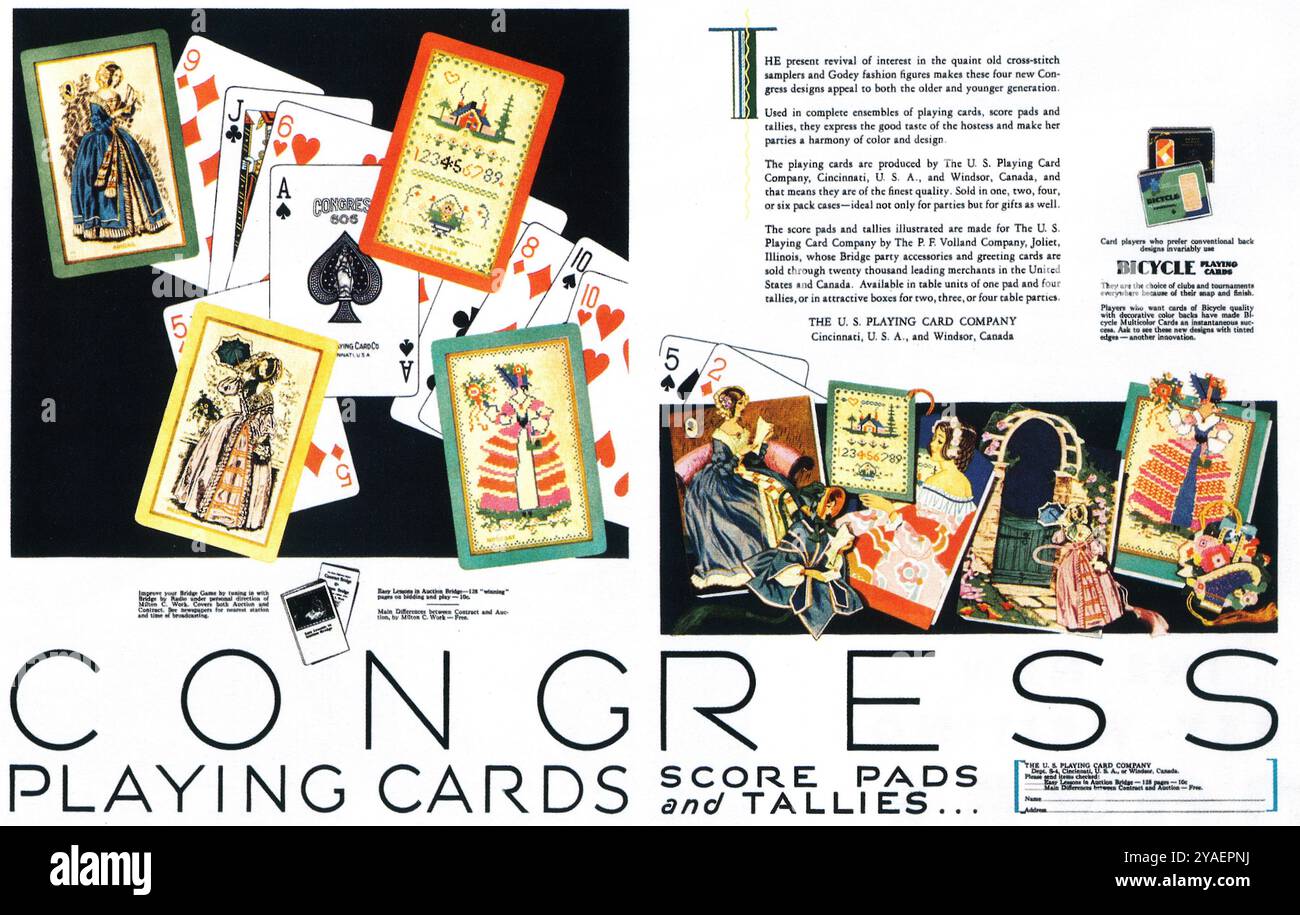 Vintage playing cards hi-res stock photography and images
