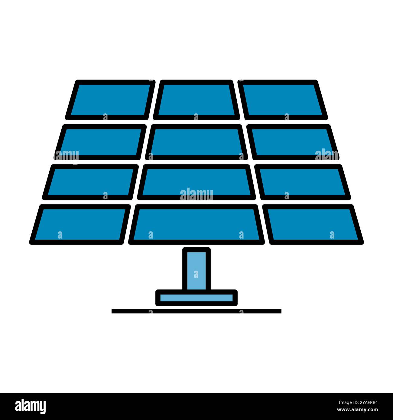 Solar panel icon, green power technology, ecology alternative energy ...