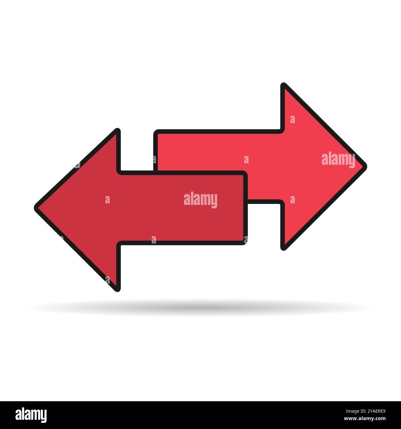 Exchange arrow transfer shadow icon,swap web button design, move symbol ...