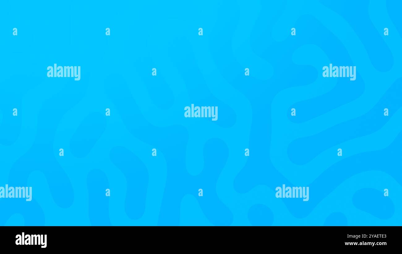 Big blue turing pattern on bright light blue background. Organic ...