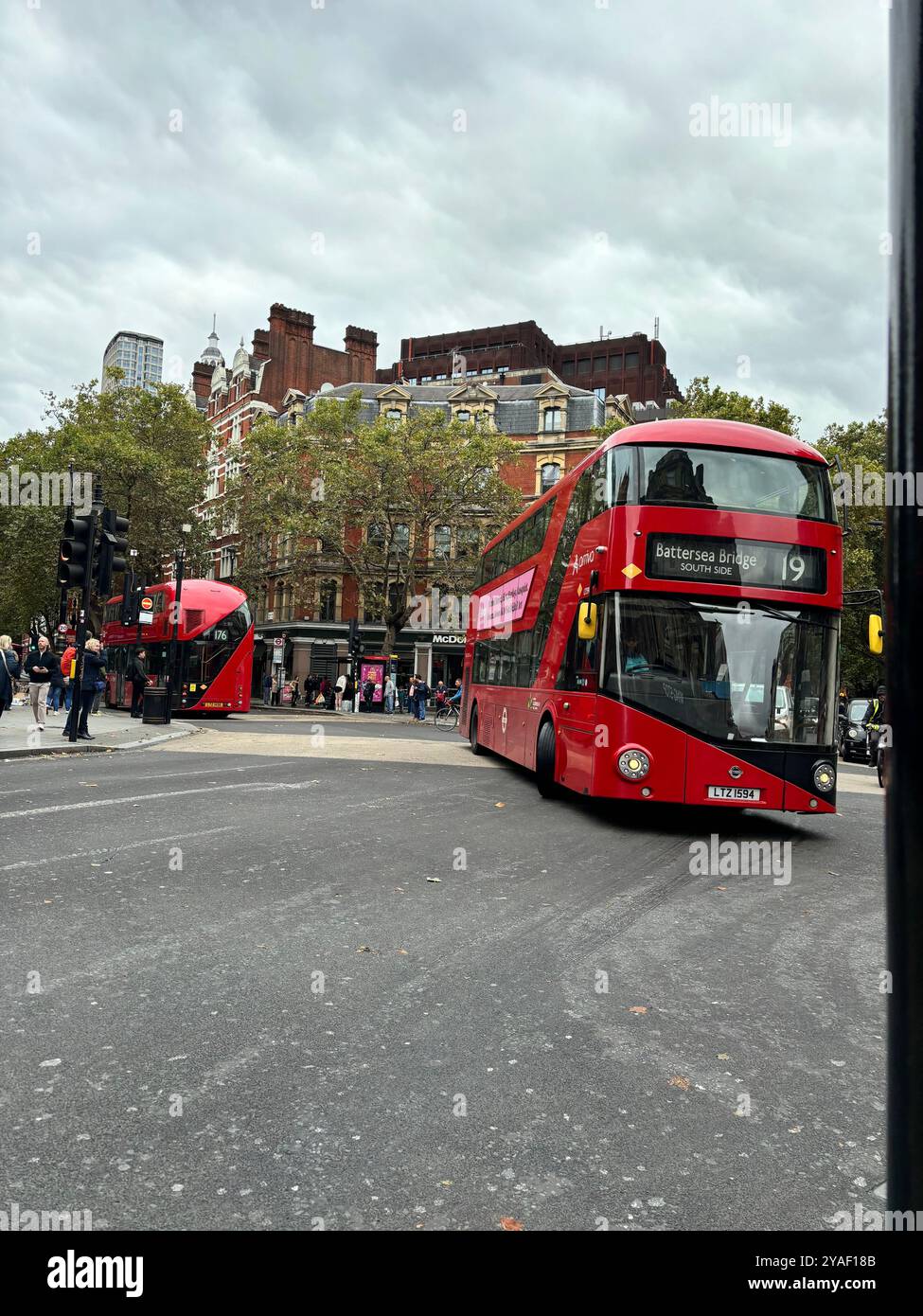 Cambridge Circus in soho in London - Smartphone Captured Stock Image