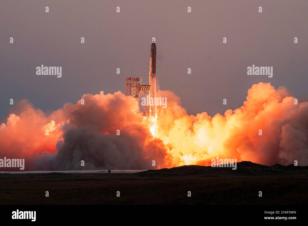 Boca Chica, Texas, USA. 13th Oct, 2024. SpaceX launches its fifth ...