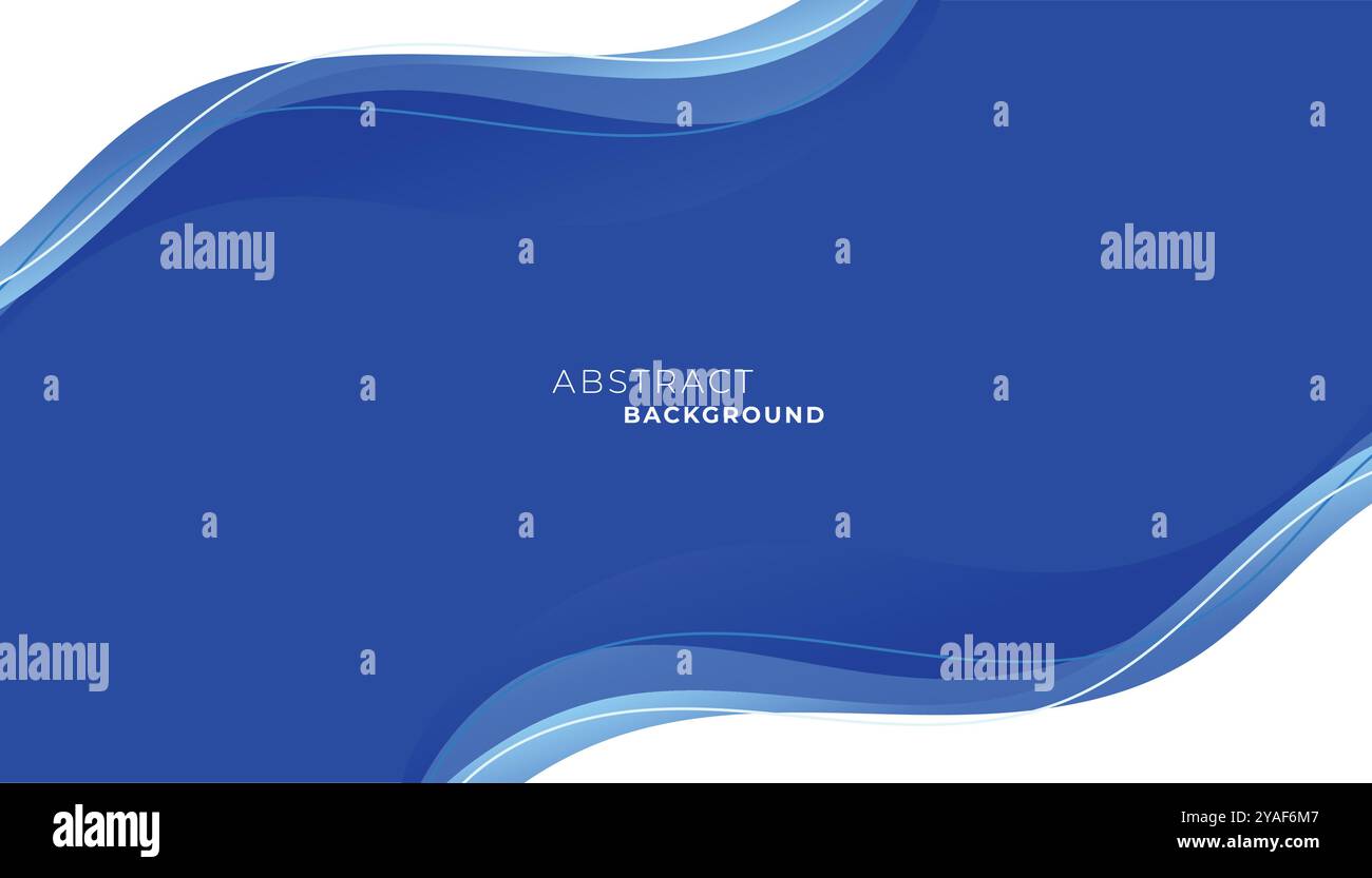 modern blue wave with flowing motion for business presentations vector ...