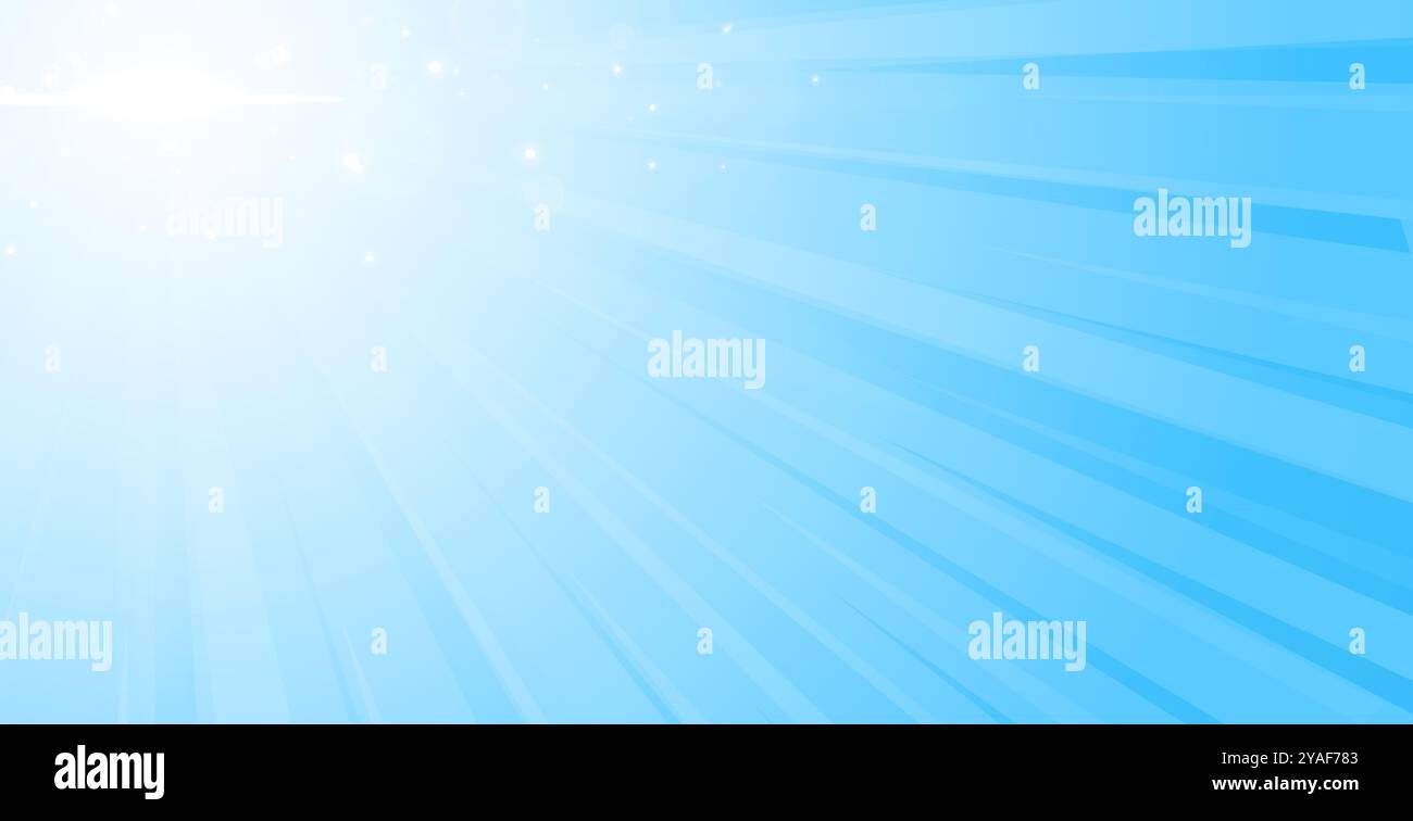 Beam blue starburst sunrays hi-res stock photography and images - Alamy