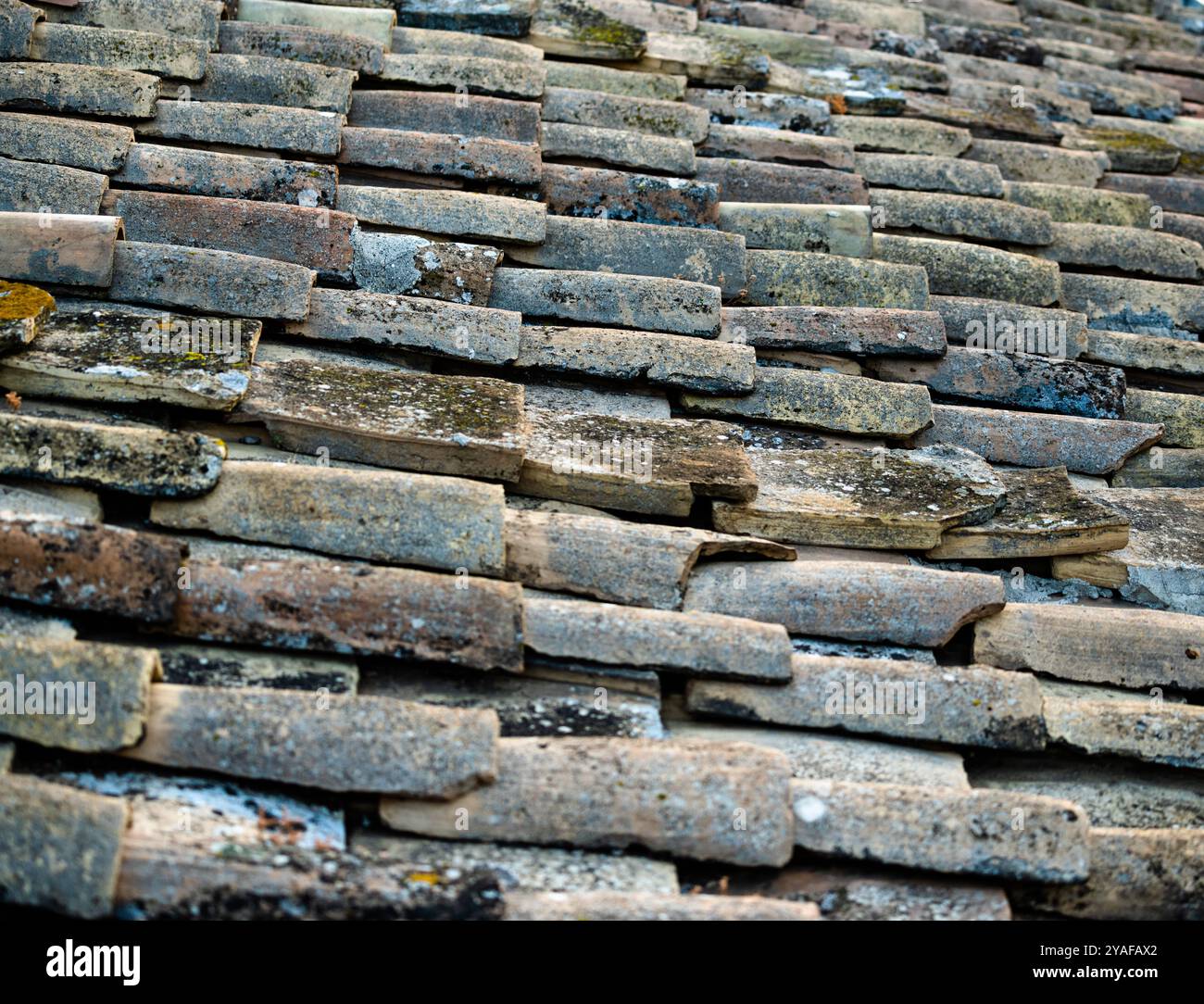 Old ceramic roof tiles hi-res stock photography and images - Alamy