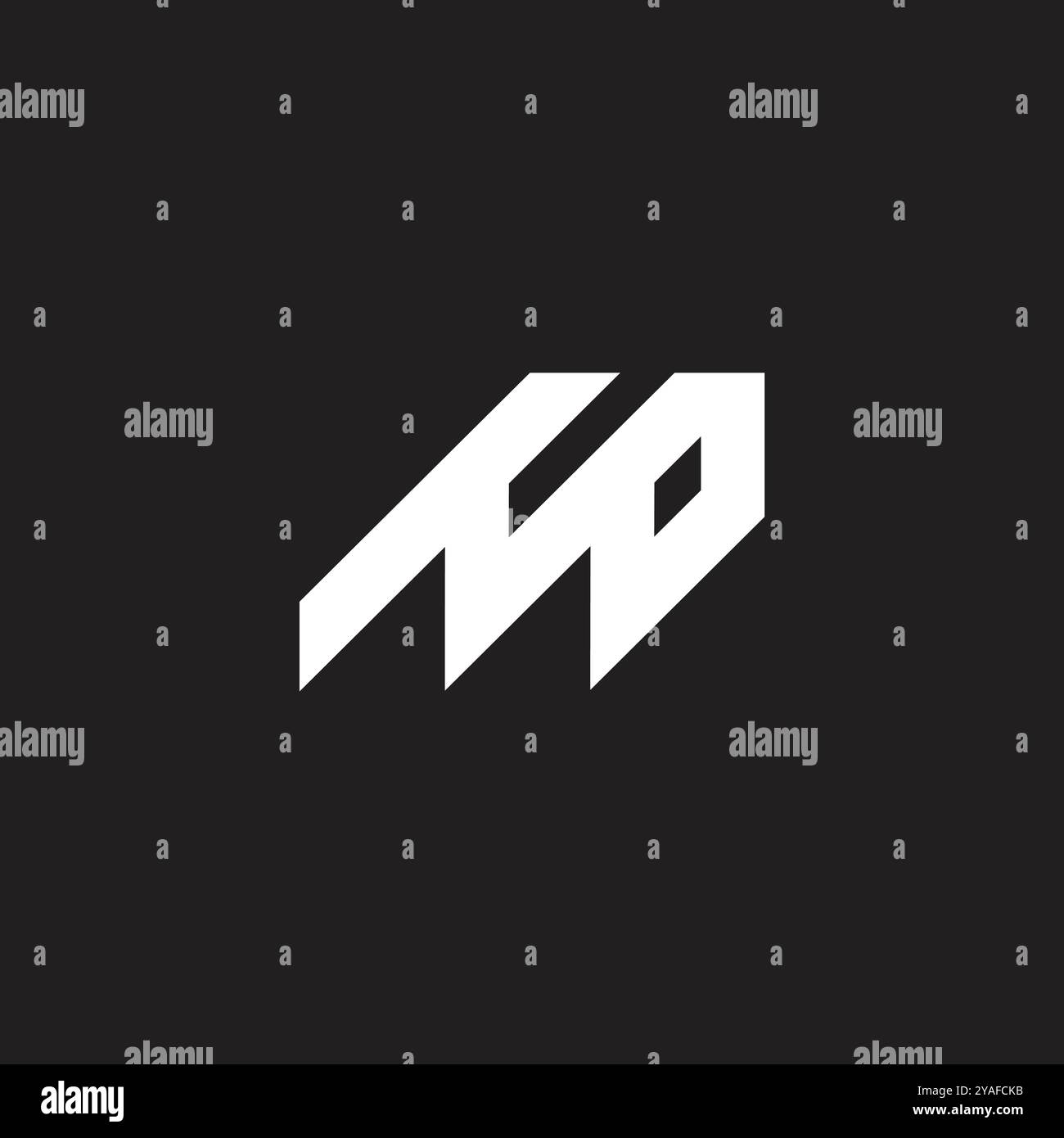 letters mp stripes simple geometric logo vector Stock Vector