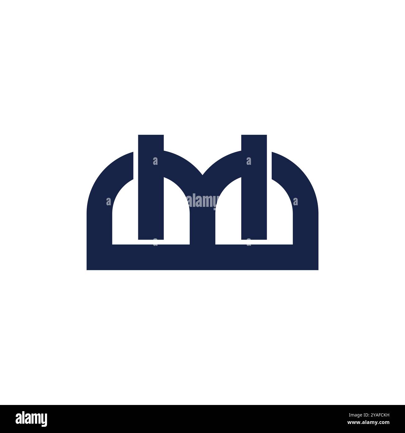 letters mb abstract simple geometric line logo vector Stock Vector