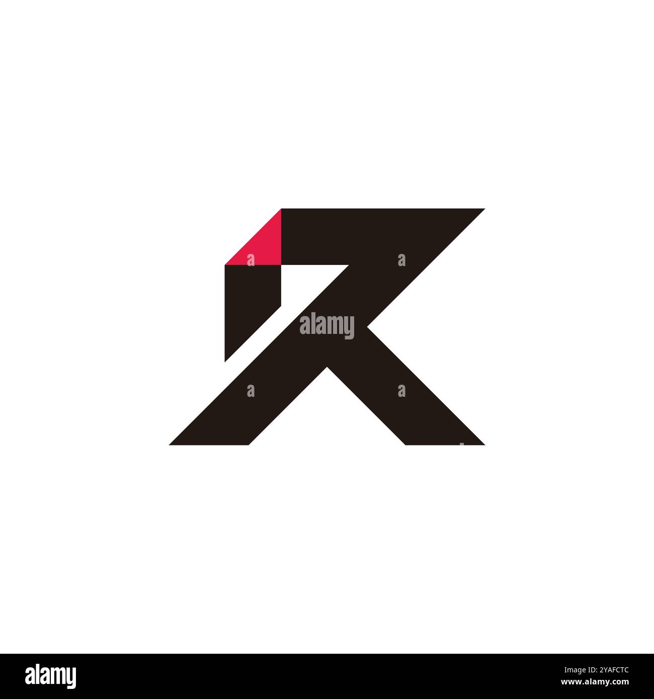 letter rk motion sharp arrow geometric logo vector Stock Vector