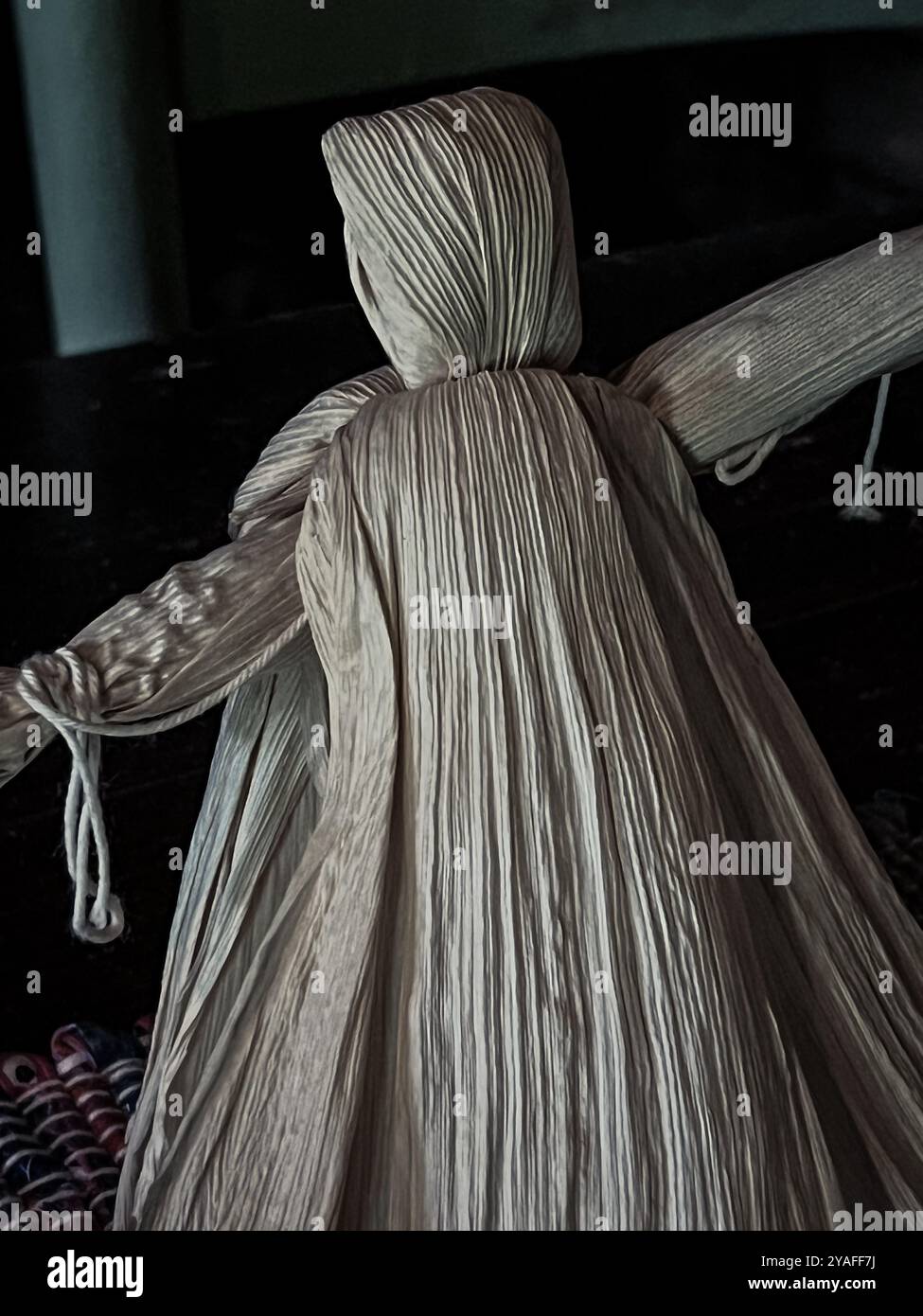 Corn Husk Doll, Matthews Cabin at Mabry Mill, Virginia, USA - Smartphone Captured Stock Image