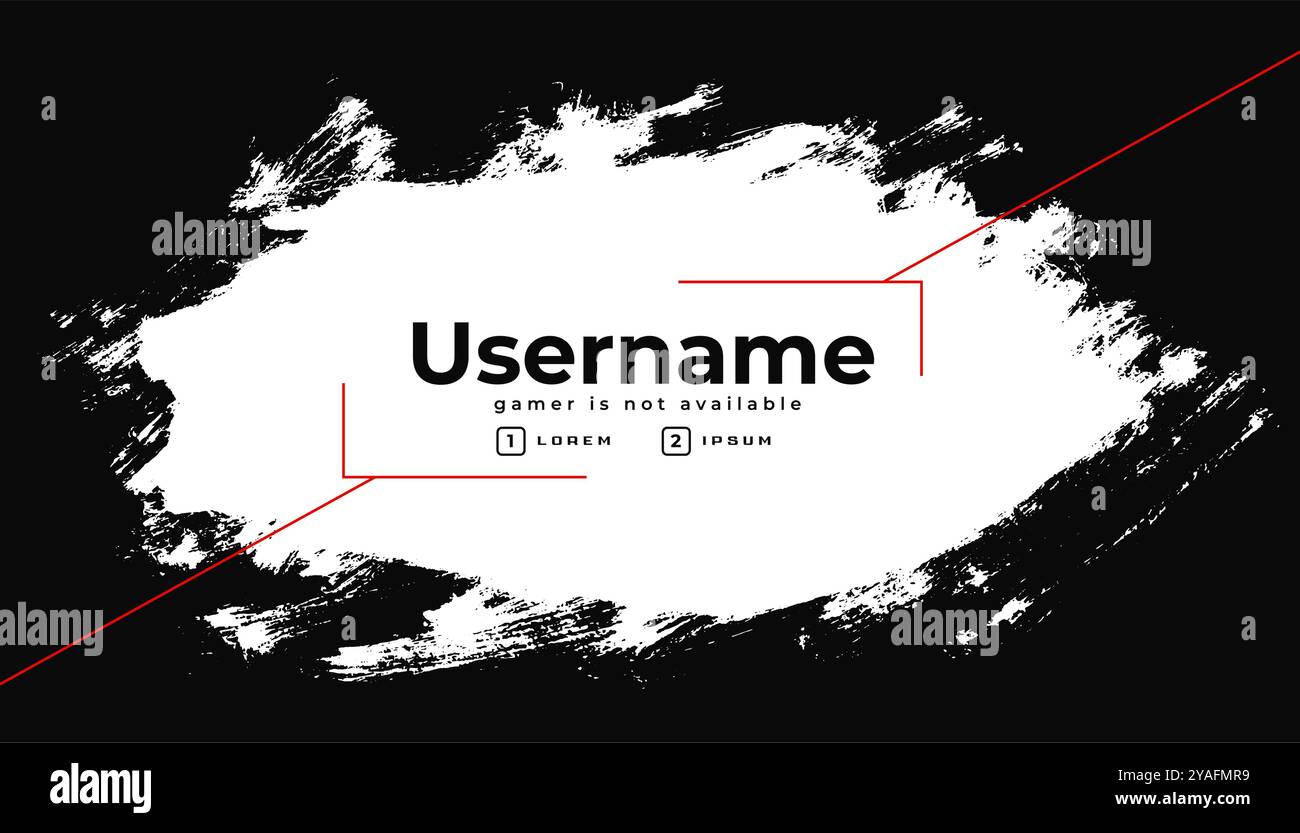 abstract esport username template for live streams vector Stock Vector