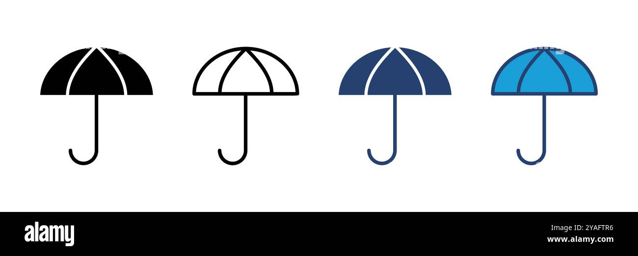 Umbrella icon vector. umbrella sign icon Stock Vector