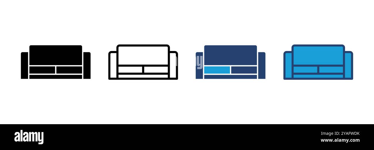 Sofa icon vector. sofa icon illustration Stock Vector Image & Art - Alamy