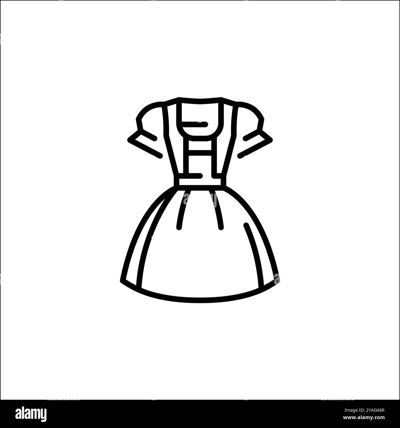 Dirndl fashion style Black and White Stock Photos & Images - Alamy
