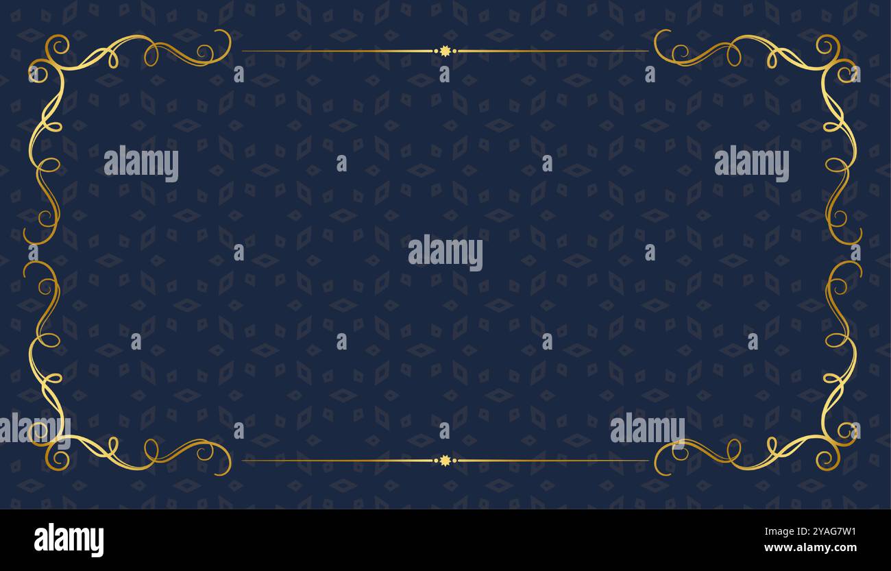 eye catching golden floral frame background with empty space vector ...